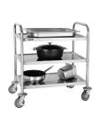 Chariot de service - 3 niveaux - Petit - H 82,5 x 71 x 40,5 CM - Inox - Vogue - F993 F993 €81.86 Chariots de service