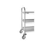 Chariot de service - 3 niveaux - Petit - H 82,5 x 71 x 40,5 CM - Inox - Vogue - F993 F993 €81.86 Chariots de service