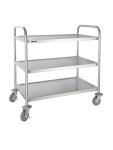 Chariot de service - 3 niveaux - Large - H 94 x 53,7 x 87,5 CM - Inox - Vogue - F995 F995 €132.00 Chariots de service