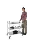 Chariot de service - 3 niveaux - Large - H 94 x 53,7 x 87,5 CM - Inox - Vogue - F995 F995 €132.00 Chariots de service