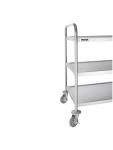 Chariot de service - 3 niveaux - Large - H 94 x 53,7 x 87,5 CM - Inox - Vogue - F995 F995 €132.00 Chariots de service