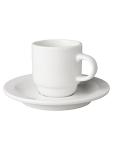 Tasse et soucoupe - 14 CL - Étroit - Blanc - 6 pièces - Mammouth - Budgetline - 506946 W506946 €26.76 Tasses et gobelets