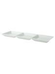 Schaal - 3 vaks - H 2 x 10 x 32 CM - 8 Stuks - Porselein - Palmer - Fancy Ivory - 502777 W502777 €79.60 Schalen