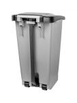 Poubelle à pédale - H 70 x 49 x 38 CM - 3,91 KG - Gris - 60 Litres - Denox - 600060 E600060 €42.50 Poubelles