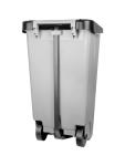 Poubelle à pédale - H 87,5 x 51 x 42,5 CM - 5,43 KG - Gris - 120 Litres - Denox - 600062 E600062 €64.00 Poubelles