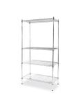 Stelling - 4 Niveaus - H 183 x B 91 x D 45.5 CM - G-Line HW-20359 €95.00 RVS stellingen