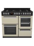 Cuisinière à gaz - 7 brûleurs - 2 fours électriques - Gril - Rangement - Beige - 400V - G-Line 75718 €999.00 Cuisinières à gaz avec four