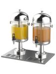 Distributeur de jus - Double - 2 x 8 litres - acier inoxydable - G-Line 76602 €139.00 Distributeurs de boissons réfrigérées