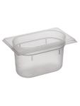 Bac gastronorme - 1/9 GN - 1 Litre - H 10 x 17.6 x 10.8 CM - Polypropylène - Transparent - -40°C / +95°C - Caterchef - 853881 E853881 €2.05 Bacs gn plastique
