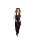 Tablier Halter - Unisexe - Noir - 69,8 x 83,8 CM - Polyester/Coton - Vêtements de Chefs Blancs - B128 B128 €11.69 Tabliers et tabliers à bavette