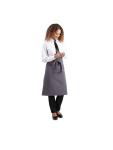 Tablier - Unisexe - Gris - 100 x 70 CM - Polyester/Coton - Vêtements de Chef Blancs - B158 B158 €16.23 Tabliers et tabliers à bavette