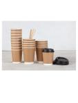 Tasse à café avec couvercle - 0,35 Litre - 50 pièces - Noir - H 1,7 CM - Fiesta - CW717 CW717 €4.89 Overige
