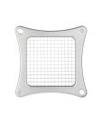 Groentesnijder - 9.5 mm - Groen - H 47 x 25.3 x 25.3 CM - Aluminium/RVS - Vogue - DB345 DB345 €116.04 Groentesnijmachine / cutter
