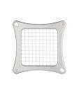 Groentesnijder - 9.5 mm - Groen - H 47 x 25.3 x 25.3 CM - Aluminium/RVS - Vogue - DB345 DB345 €116.04 Groentesnijmachine / cutter
