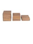 Rehausse buffet - 3 pièces - 15 x 15 CM - Bois d'acacia - Olympia - DF875 DF875 €27.71 Vitrine / Buffet Neutre