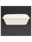 Boîtes repas jetables - 0,5 Litre - 250 pièces - H 6,6 x 18,2 x 13,5 CM - Bagasse - Fiesta Green - DW248 DW248 €55.45 Emballage jetable