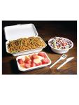 Boîtes repas jetables - 0,7 Litre - 250 pièces - H 6,4 x 24,8 x 16,1 CM - Bagasse - Fiesta Green - DW249 DW249 €67.70 Emballage jetable