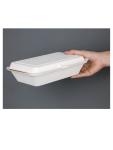 Boîtes repas jetables - 0,7 Litre - 250 pièces - H 6,4 x 24,8 x 16,1 CM - Bagasse - Fiesta Green - DW249 DW249 €67.70 Emballage jetable