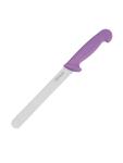 Couteau à pain - Rouge/Violet - H 2,2 x 3,5 x 33,7 CM - Inox - Hygiplas - FP731 FP731 €6.49 Couteaux
