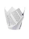 Sachet frites - Imprimé journal - 1100 pièces - Noir/Blanc - Ø 5 x H 17.5 x 17.5 CM - GK973 GK973 €107.99 Emballage jetable
