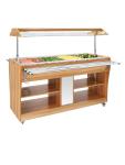 Warmhoudbuffet - 4 x 1/1 GN - H 133.8 x 149 x 76.6 CM - 2000 W - 220-240 V - Buffalo - CR904 CR904 €1,476.00 Warmhoudbuffetten
