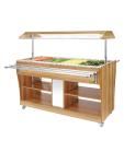Warmhoudbuffet - 4 x 1/1 GN - H 133.8 x 149 x 76.6 CM - 2000 W - 220-240 V - Buffalo - CR904 CR904 €1,476.00 Warmhoudbuffetten
