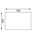 Table de découpe - H 90 x 90 x 60 CM - Inox - Vogue - CB911 CB911 €495.00
