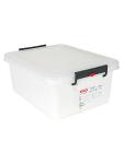 Conteneur alimentaire - H 22,5 x 39,6 x 53 CM - 2 074 KG - Polyéthylène - Transparent - 40 Litres - -40°C / +90°C - Fermeture Clip - Araven - 962206 962206 €28.00 Bacs alimentaires