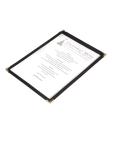Porte menu - A5 - Noir - H 24 x 17,8 x 0,2 CM - Plastique - Olympia - E290 E290 €3.29 Accessoires de table