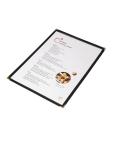 Porte menu - A4 - Noir - H 32 x 23,5 x 0,2 CM - Plastique - Olympia - E292 E292 €4.59 Présentation