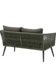 Salon de jardin Lille - 4 pièces - Vert olive - Rotin - G-Line HW-140803 €499.00 Table de terrasse