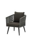 Salon de jardin Lille - 4 pièces - Anthracite - Rotin - G-Line HW-140804 €499.00 Table de terrasse