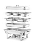 Chafing dish - 1/1 GN - Fiora premium - 9 litres - inox - Hendi - 471005 H471005 €51.78 Chafing dish