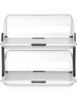 Présentoir à roulettes - Double - H 36,8 x 38,3 x 26,3 CM - Hendi - 871768 H871768 €30.31 Buffet petit-déjeuner/déjeuner