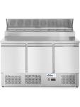 Saladette 3 portes et vitrine GN surélevée 380L - Inox - H 105.5 X 70 X 136.5 CM - Hendi - 232897 232897 €1,128.73 Saladette