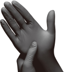 Gants - Nitrile - Noir - Taille M - 100 pièces - Hynex HW-139000 €5.95 Gants de nettoyage