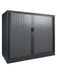 Armoire à portes roulantes - Anthracite - H 105 x 120 x 43 CM - Proflight 20428 €369.00 Armoires à portes tambour