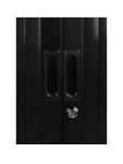 Armoire à portes roulantes - Noir - H 195 x 120 x 43 CM - Proflight 20402 €459.00 Armoires à portes tambour