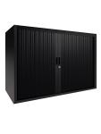Armoire à portes roulantes - Noir - H 72,5 x 120 x 43 CM - Proflight 20416 €349.00 Armoires à portes tambour