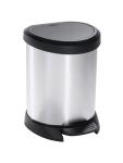 Poubelle à pédale - 5 litres - Argent/Noir - Curver - Decobin - 516842 W516842 €20.77 Poubelles