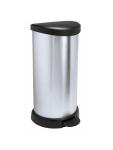 Poubelle à pédale - 40 litres - Argent/Noir - Curver - Decobin - 516840 W516840 €51.76 Poubelles