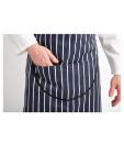 Tablier Halter - Unisexe - Bleu Foncé/Blanc - 71,1 x 96,5 CM - Polyester/Coton - Vêtements de Chefs Blancs - A535 A535 €11.69 Tabliers et tabliers à bavette