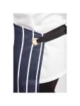 Tablier Halter - Unisexe - Bleu Foncé/Blanc - 71,1 x 96,5 CM - Polyester/Coton - Vêtements de Chefs Blancs - A535 A535 €11.69 Tabliers et tabliers à bavette