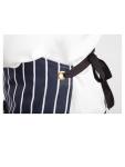 Tablier Halter - Unisexe - Bleu Foncé/Blanc - 71,1 x 96,5 CM - Polyester/Coton - Vêtements de Chefs Blancs - A535 A535 €11.69 Tabliers et tabliers à bavette