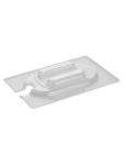 Couvercle Gastronorm - 1/9 GN - 17,6 x 10,8 CM - Polycarbonate - Transparent - -100°C / +100°C - Avec logement cuillère - Caterchef - 953095 E953095 €2.10 Bacs gn plastique