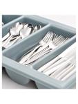 Range-couverts - 1/1 GN - 4 compartiments - Gris - Plastique - G-Line 77202 €5.95 Unités de distribution de couverts