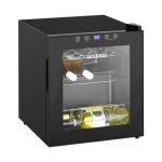 Wijnklimaatkast - 1 Zone - 15 Flessen - Glazen Deur - 1-Deurs - 46 L - Zwart - Severin E910069 €265.00 Wijnklimaatkasten