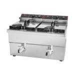 Friteuse - H 40,5 x 57,6 x 46,9 CM - 17,5 KG - 220 - 240 V - 3250 W - Inox - 8 Litres - Electrique - Caterchef - 688828 688828 €362.44 Friteuses 230 volts
