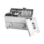 Friteuse - H 40,5 x 57,6 x 46,9 CM - 17,5 KG - 220 - 240 V - 3250 W - Inox - 8 Litres - Electrique - Caterchef - 688828 688828 €362.44 Friteuses 230 volts