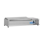 Vitrine réfrigérée - H 28.1 x 120 x 39.5 CM - 24 KG - 220 - 240 V - 160 W - Statique - R600A - Inox - 43 Litre - +2°C / +8°C - Cool Head - 712025 712025 €656.00 Vitrine avec couvercle en acier inoxydable
